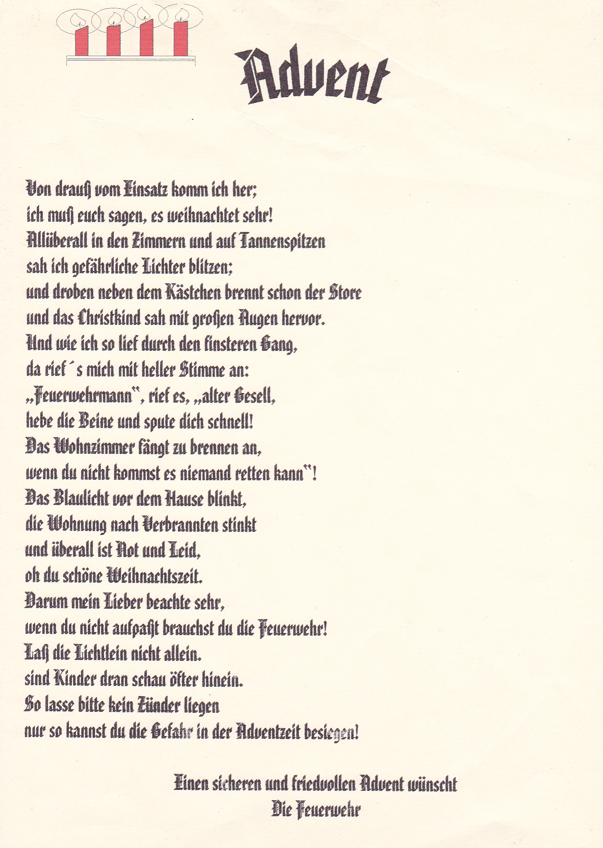 Adventgedicht